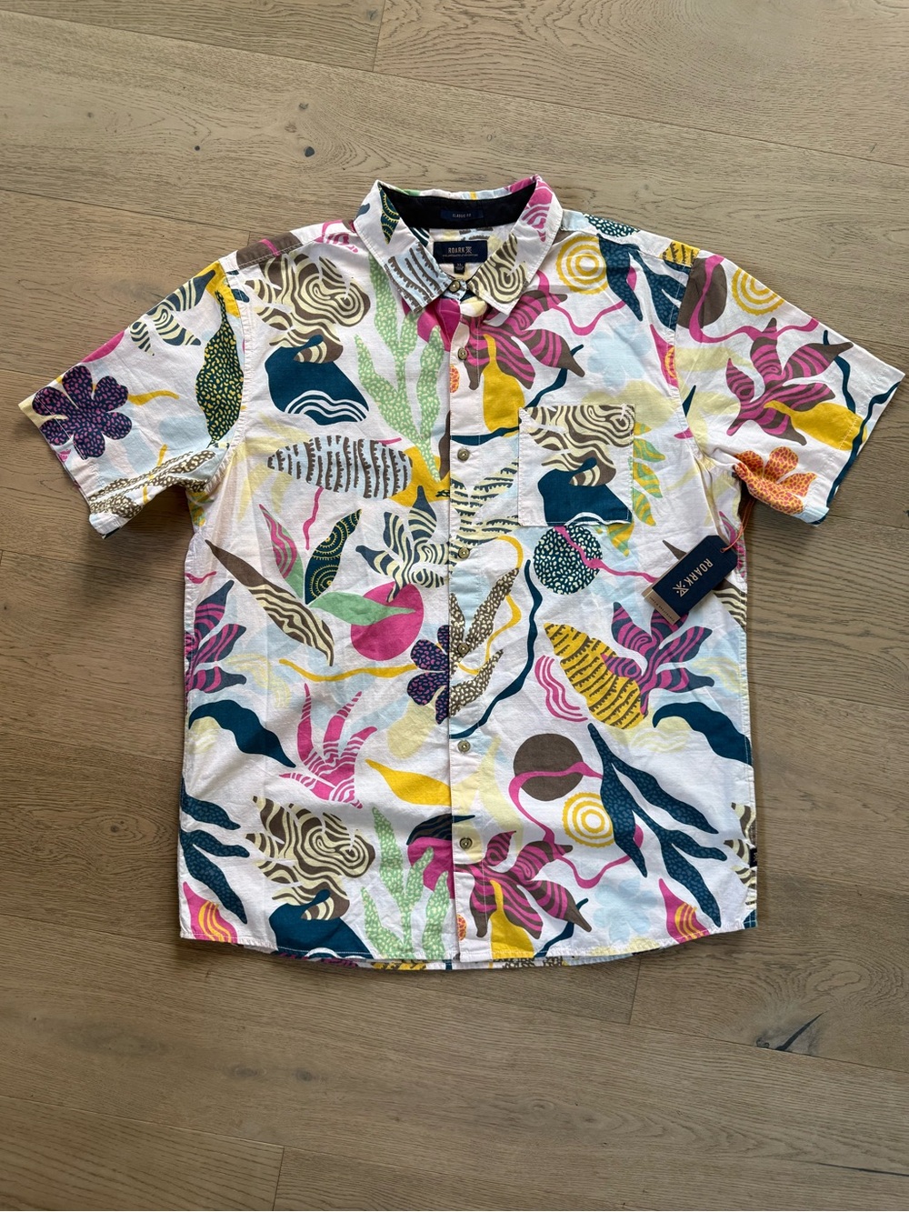 Roark “The Chase” Short Sleeve Button-Up Shirt Size XL